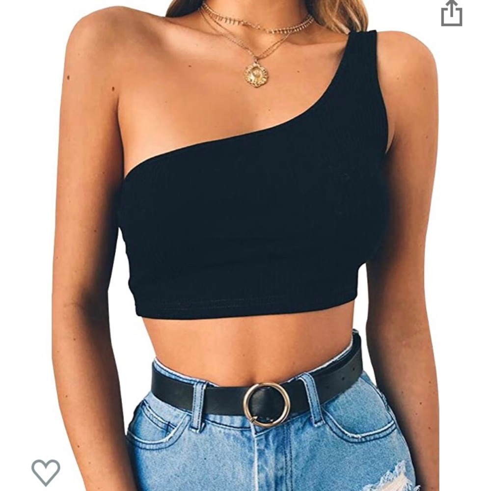 Black crop top